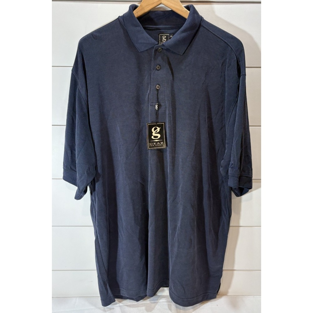 Gear For Sports Men's Navy Blue Dry-Gear Polo Shirt Size XXL NWT